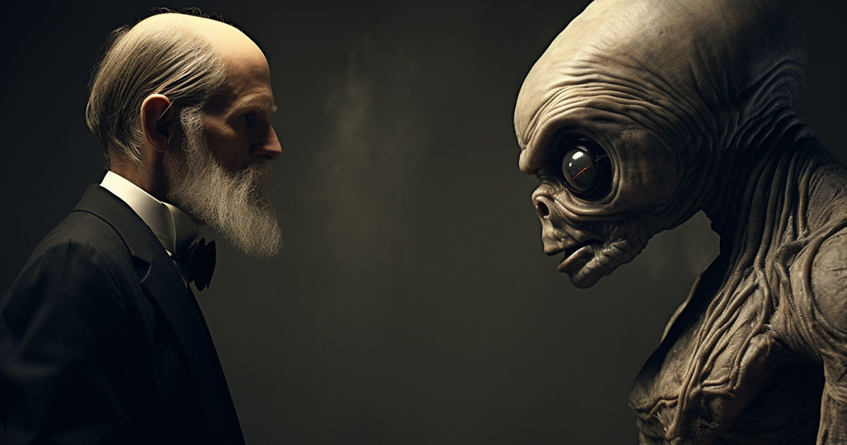 Charles Darwin and aliens