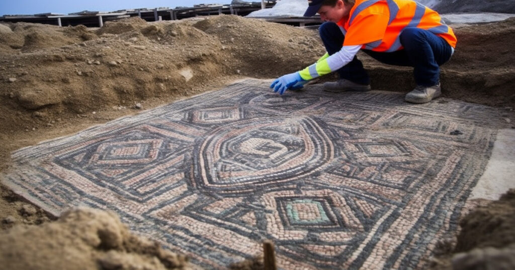 unearthed roman mausoleum london archaeology